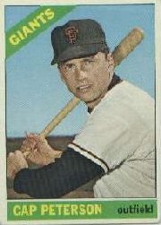 1966 Topps Baseball Cards      349     Cap Peterson